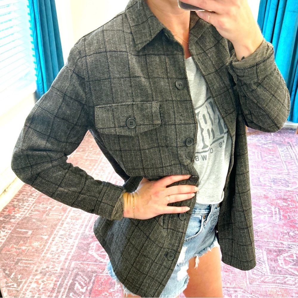 Max Studio Double Knit Shacket